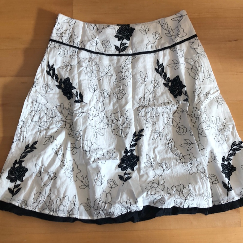 Jennifer and Grace flower pattern skirt